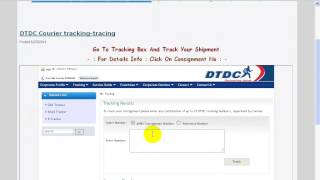 DTDC COURIER TRACKING GUIDE screenshot 2