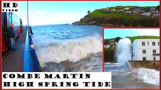 High Spring Tide Combe Martin / Low Tide Woolacombe