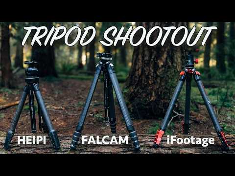 TRIPOD SHOOTOUT: Falcam vs. HEIPI vs. iFootage - The Best Mid-Range Travel Tripods?