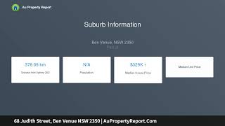 68 Judith Street, Ben Venue NSW 2350 | AuPropertyReport.Com