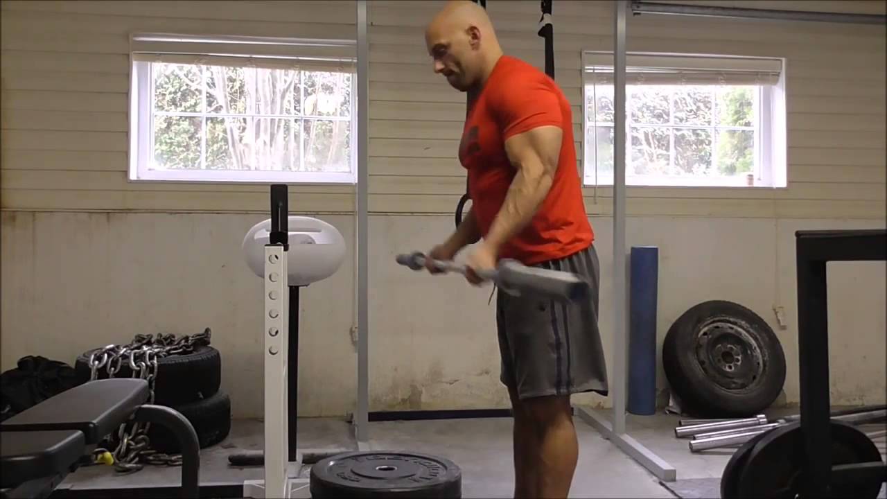 Bad Barbell Curl Form biceps tendonitis