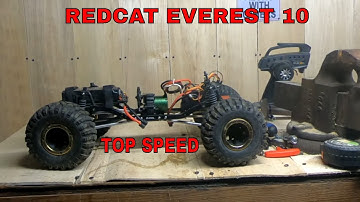 REDCAT EVEREST 10 with axial scx10 frame conversion top speed run crawling test in 2wd