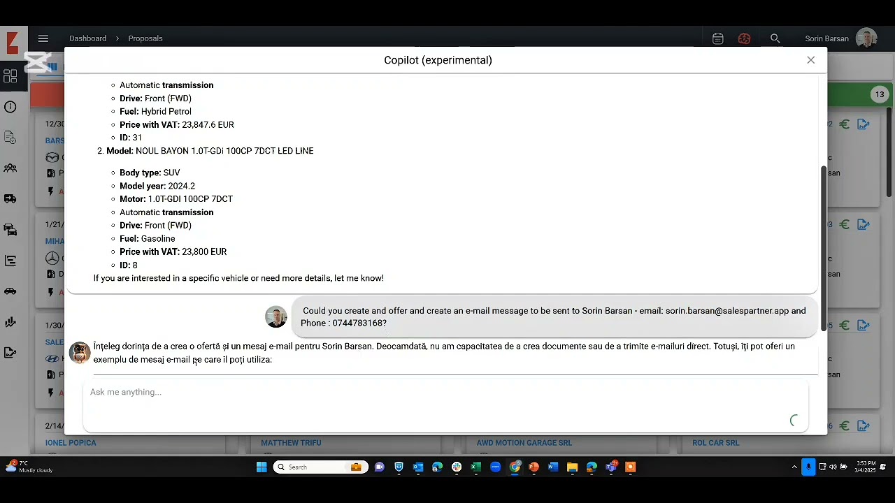 Sales Partner AI Assistant – Your Smartest Sales & Aftersales Colleague