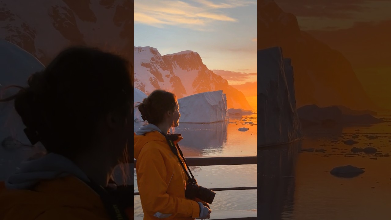 Sunset in Antarctica