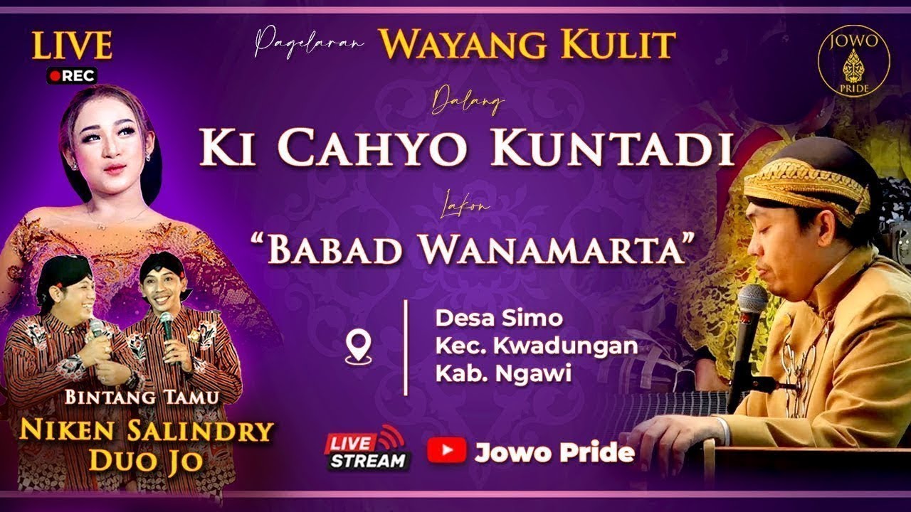 🔴Babad Wanamarta - Wayang Kulit Ki Cahyo Kuntadi BT Niken Salindry & Cak Jo Klitik Jo Klutuk | Ngawi