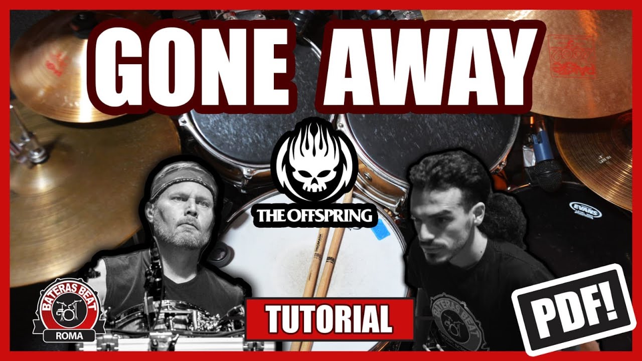 Gone Away - Tutorial Batteria - Offspring - Bateras Beat Roma