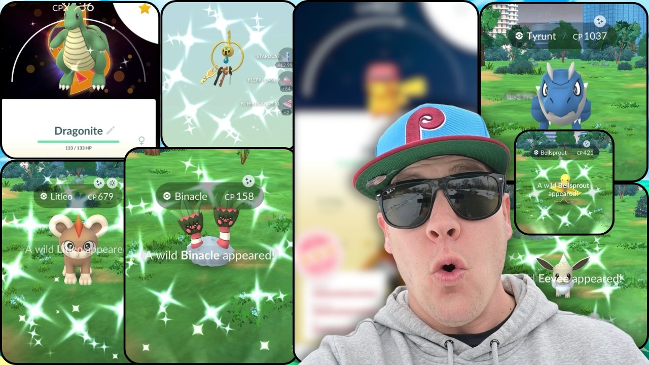 SHINY KLEFKI + MEGA BACKGROUND DRAGONITE?! 🤯🔥 | Global Kalos Tour Day 2 INSANE LUCK! 💯✨