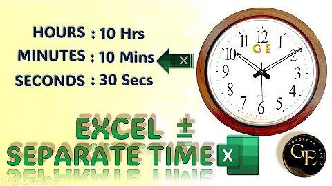 How to separate HOUR, MINUTE and SECOND in Excel by formula