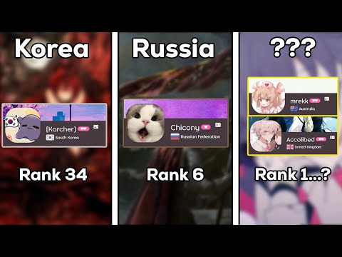 видео: top osu! player in every country