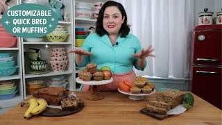 Baker Bettie Teaches How to Customize a Recipe | Customizable Quick Bread or Muffins