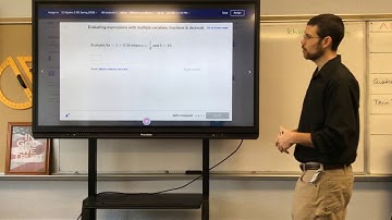 Evaluating expressions with multiple variables  fractions & decimalsAlgebra 1 Algebra foundations