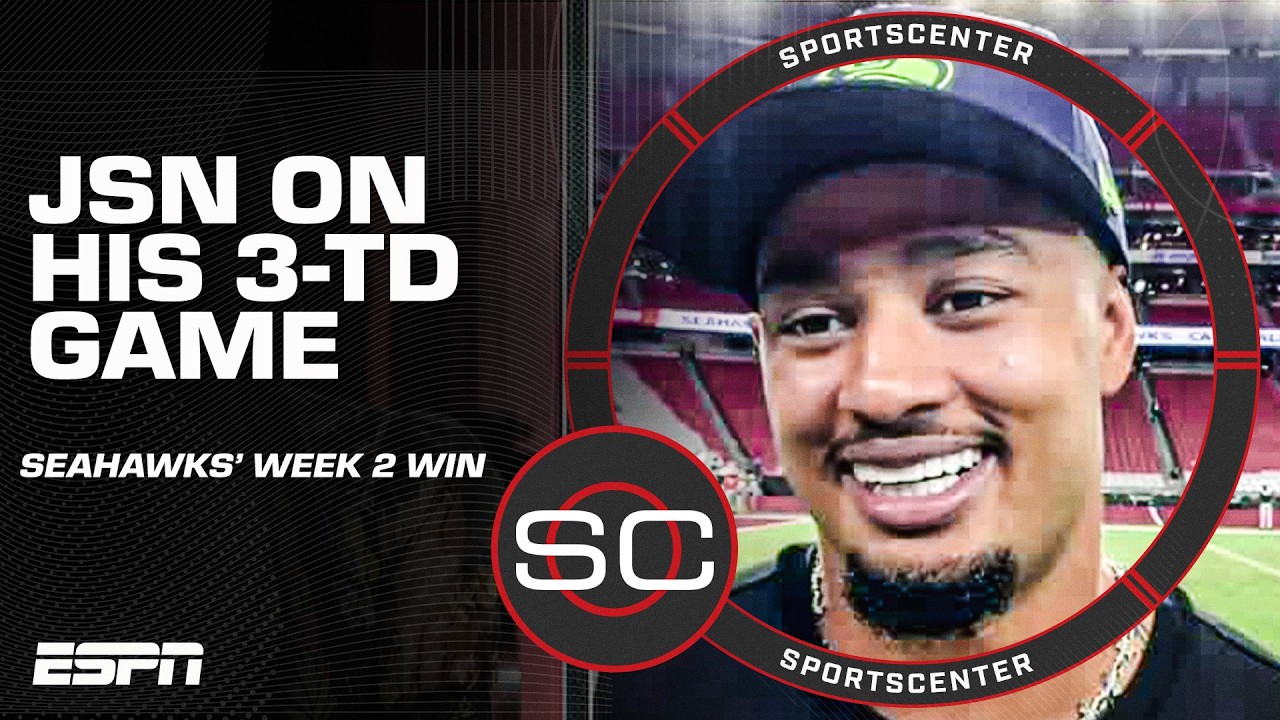 Jaxon Smith-Njigba on his 3-TD performance and the Seahawks' Week 2 win 🔥 | SportsCenter