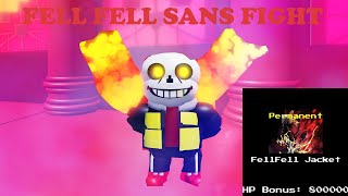 FellFell Sans Revamp Fight Showcase! [Undertale Mania Of Heroes] [Roblox]