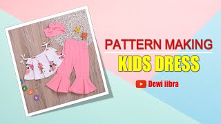 SEWING PATTERN KIDS DRESS ~ PATTERN MAKING TUTORIAL