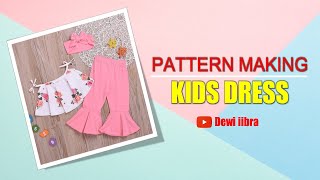 PECAH POLA DRESS ANAK LUCU ~ PATTERN MAKING TUTORIAL