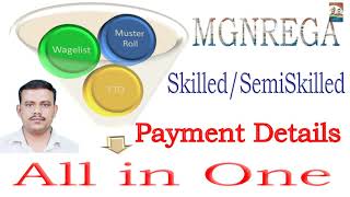 MGNREGA Semi Skilled Skilled worker Payment Details All in One screenshot 4