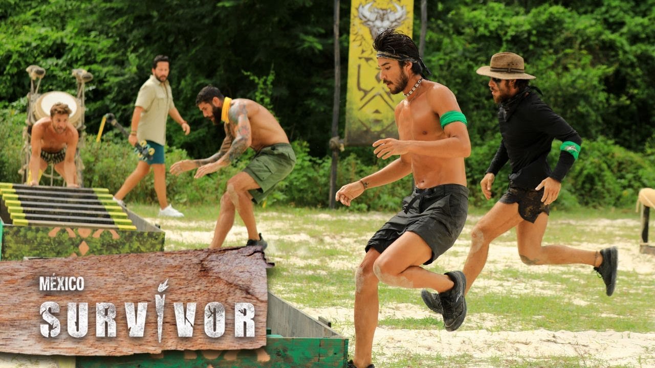 Tribu ganadora de pizza y refresco como recompensa en Survivor México.  | Survivor México 2023