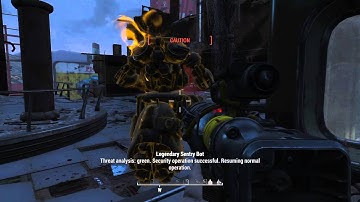 Fallout 4 Hacking robots, explosions and X1 armor