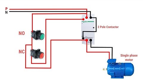Modular Contactor Connection Single Phase Motor