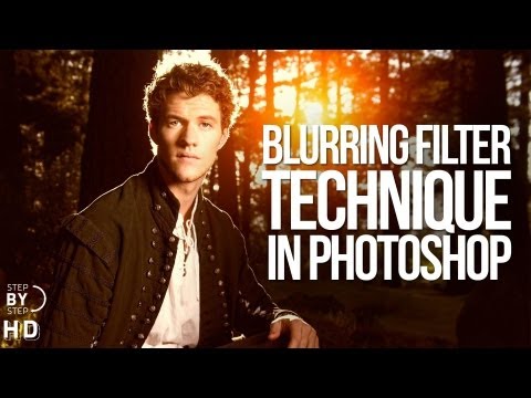 Blurring filter technique in Photoshop CS