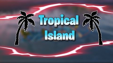 Fortnite Tropical Island 🌴 (Free Build and 1v1 Map)
