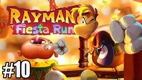 Rayman Fiesta Run Gameplay Walkthrough Level 10 - Kitchen Nightmare [Perfect/Crown]