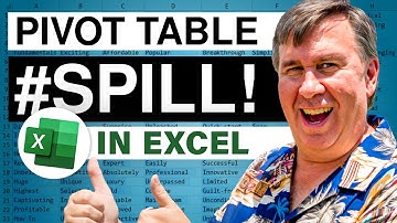 Excel Pivot Table - New! Spill Error - Episode 2711