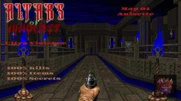 Altars of Madness DOOM II 100% Playtrough Map01 Anisette Ultra Violence