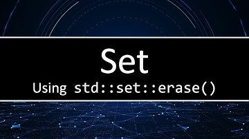 C++ Set - The erase() method