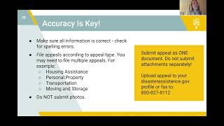How do I submit an appeal? | FEMA Application & Appeals Workshop FAQ screenshot 3