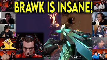 Valorant Streamers Reacts To NRG Brawk CRAZY ODIN 4k Against FNC In VCT Champions