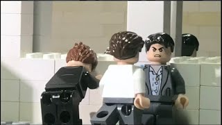 Mission Impossible Bathroom Fight Recreation in Lego