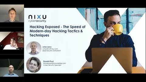 Hacking Exposed - The Speed of Modern-day Hacking Tactics & Techniques