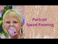 Child Portrait in Soft Pastel | 45 min Drawing in 7 Minutes (Voiceover)
