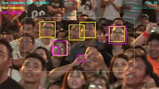 A comparison of face detection Haar cascade vs LBP cascade - part 1