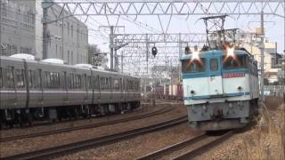 EF65-2089牽引72列車 さくら夙川~芦屋