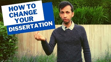 How to Change your Dissertation - from Primary Research into Secondary Research