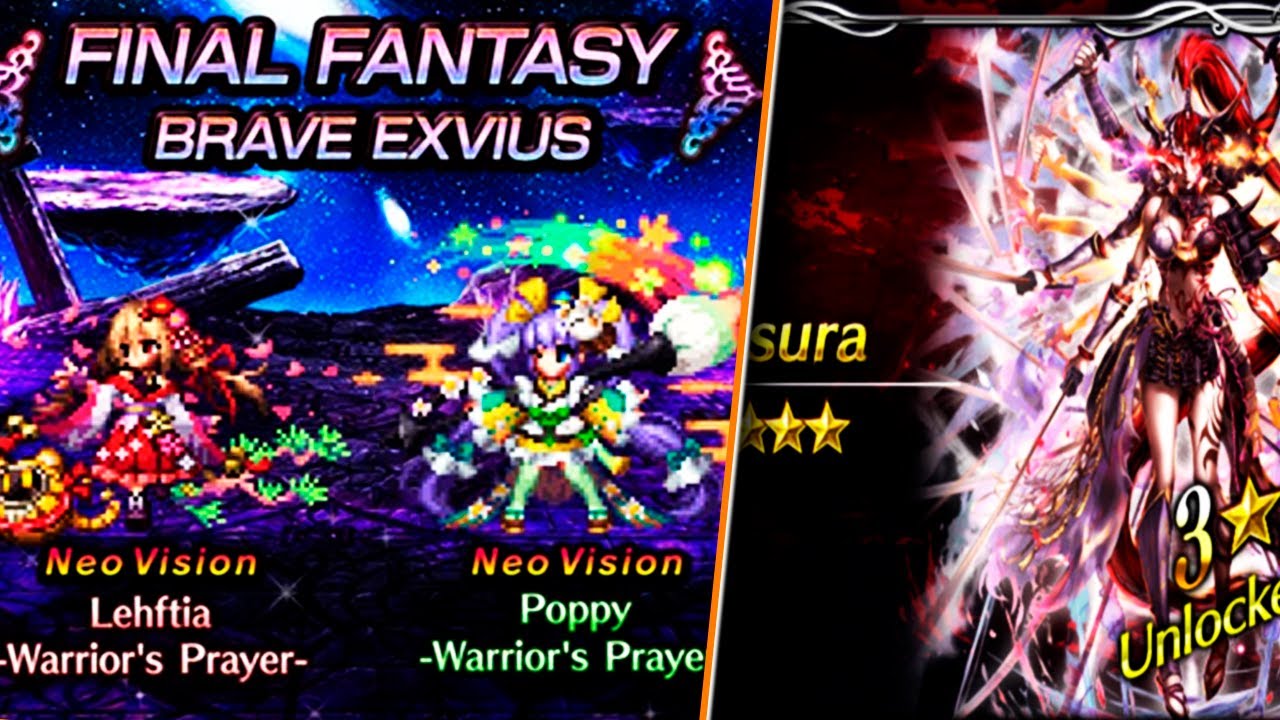 WARRIOR'S PRAYERS LEHFTIA & POPPY Y ASURA 3* [FFBE]