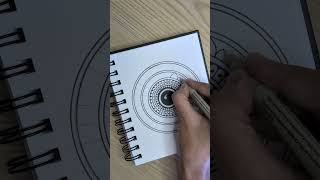 Satisfying Mandala Art Design 😍 Easy Mandala Tutorial #shorts