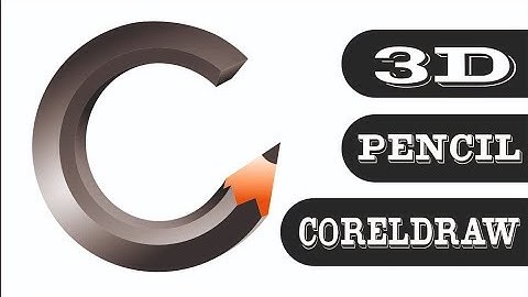 how to create 3D pencil ( Corel draw tutorial)