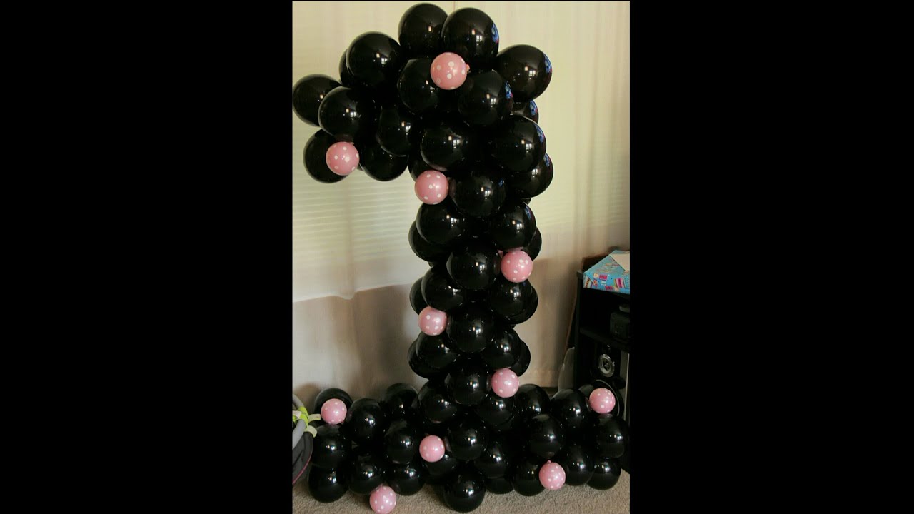 How To Make A Balloon Number 1 Sculpture With No Frame You How To Make A Balloon Number 1 Sculpture With No Frame