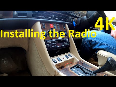 Project Mercedes W126 560sel Ep19 - Installing my Blaupunkt Radio with Cassette player 4K