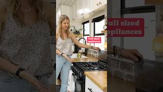 Family lives in Bus turned Luxury Tiny Home! #shorts