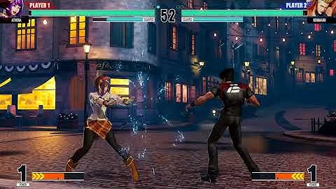 KOF XV | Athena (FeMC mod) 💥 Benimaru (RE: ETIKA mod) | CPU vs CPU AI vs AI