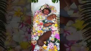 Hawaiian Tropical Floral Milk Tub Photo Sesh