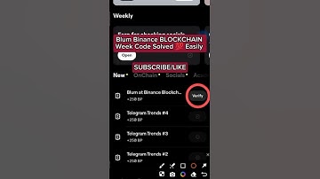 Blum Binance BLOCKCHAIN Week BLUM Verify Video Code Solved 💯 Easily | Today Blum Code Solved | #blum