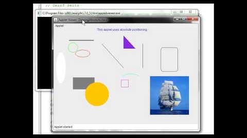 Java Applets Part 4: Drawing Absolute