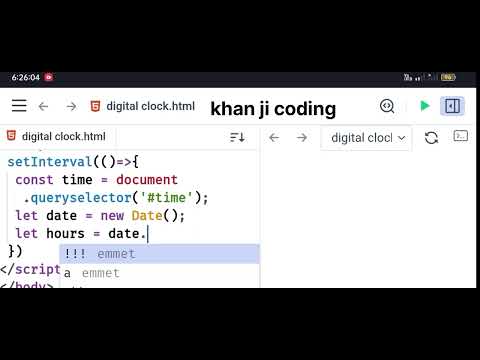 Digital Clock with Colorful Glowing Effect using HTML CSS & JavaScript