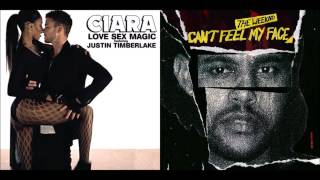 The Weeknd vs. Ciara & Justin Timberlake - Cant Feel Your Sex, Love or Magic.