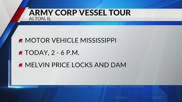 U.S. Army Corps of Engineers vessel tour taking place today